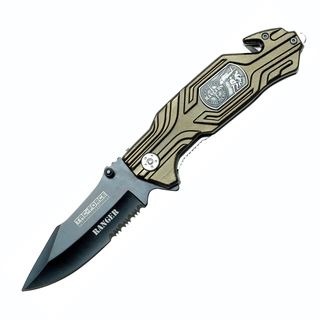 TAC FORCE Ranger Spring Assist Rescue Knife with Glass Breaker