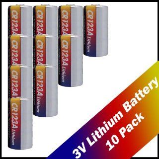 Top Brand CR123A 3V Photo Lithium Battery 10 Pack