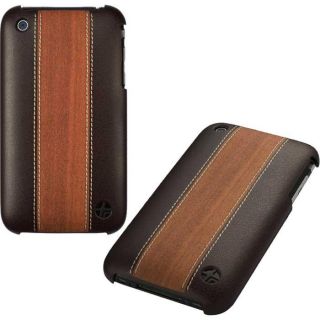Trexta Wood Leather Snap on Case for iPhone 3G/ 3GS
