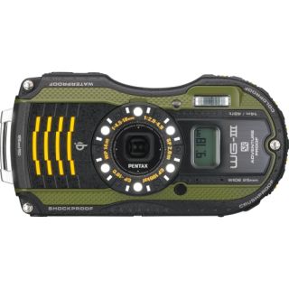 Pentax WG 3 GPS 16 Megapixel Compact Camera   Green Today $278.49