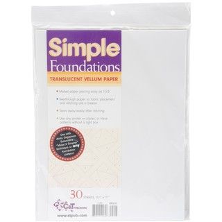 Simple Foundations Translucent Vellum Paper (30 Count)