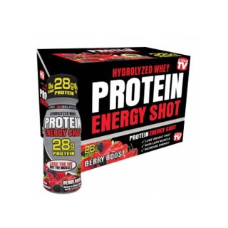 Protein To Go + Energy Shot 2.5 ounce. Berry Boost (24 Pack