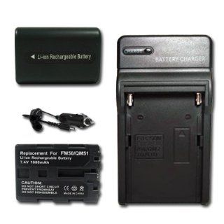 Battery + Charger + car plug for Sony CCD TRV128 CCD