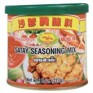 Dragonfly Satay Seasoning Mix, 8 Ounce Can (Pack of 3) 