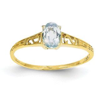 14k March Birthstone Ring Jewelry