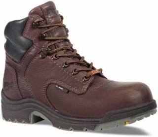 inch TiTAN Waterproof Safety Toe Work Boots Brown Size 7 Med Shoes