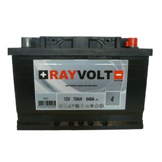 Batterie auto RAYVOLT RV3 70AH 640A   Achat / Vente BATTERIE VÉHICULE