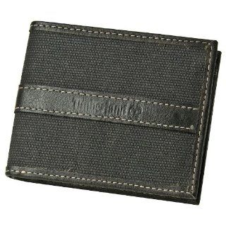 Timberland Mens Waxed Canvas Meridian Passcase Bifold Wallet
