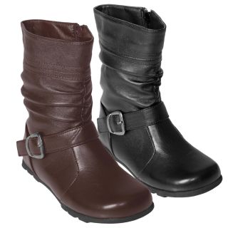 Journee Kids Girls Katie Slouchy Accent Mid calf Boots Today $31