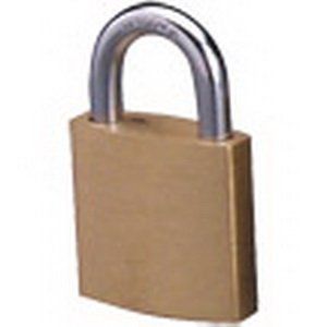 Master Lock 4120KA 132 3/4 Wide Economy Brass Series Padlock, Keyed