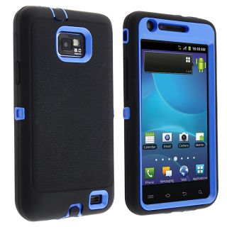 Blue/ Black Hybrid Case for Samsung Galaxy S II AT&T i777 Attain