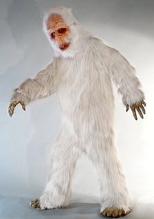 White Yeti Adult Costume Clothing