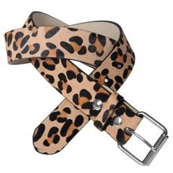 Journee Collection Womens Leopard Print Belt