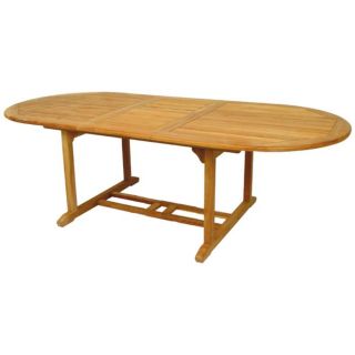 Table extensible Ovale en teck 180/240x100 cm   Achat / Vente TABLE DE