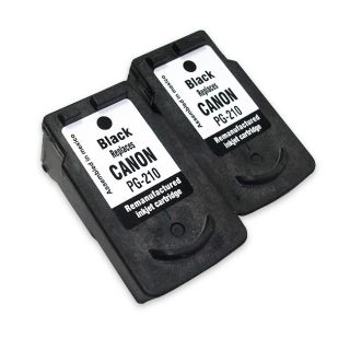 Canon PG 210 Black Ink Cartridge (Remanufactured) (Pack of 2