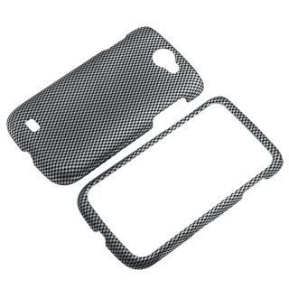 Carbon Fiber Snap on Rubber Coated Case for Samsung Exhibit 2 4G T679