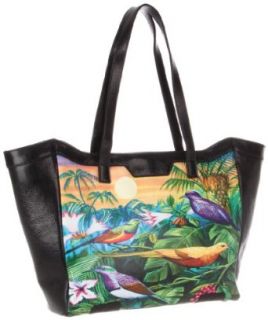Icon Handbags Dena 139 Tote,Tropical Birds,One Size