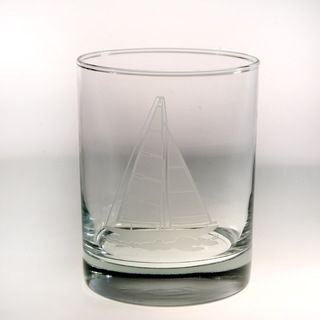 Rolf Glass Sailboat Double Old Fashion (Set of 4)