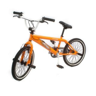 Modèle Oucast. Coloris: orange. Un BMX Freestyle 20 en acier robuste