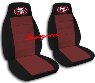 Black and Burgundy San Francisco seat covers for a 2006 to 2012