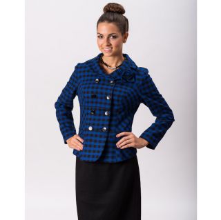 New York Womens Olivia Blue Plaid Jacket Today $169.99
