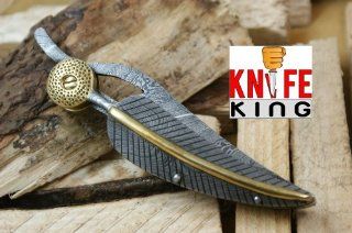 MASSIVE SALE Knife King Custom Damascus Handmade Folding