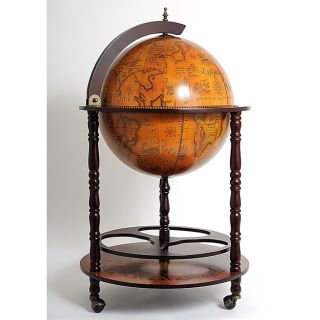 Old Modern Handicrafts Globe Drinks Cabinet Floor Stand Today: $197.86