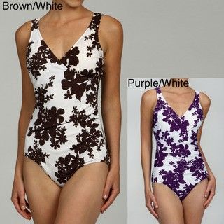 Mainstream Womens One piece Floral Print Swimsuit