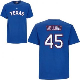 Derek Holland Texas Rangers Player Shirt By Majestic