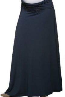 Long Black Maternity Skirt (Xlarge (14)): Clothing