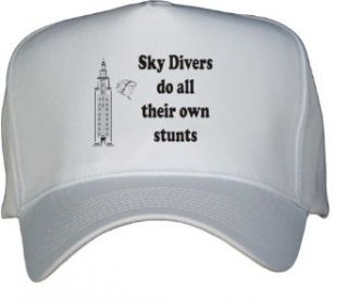 Sky Divers do all their own stunts White Hat / Baseball