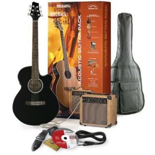 INSTRUMENT A CORDES Sw206 bk P3 Eu   Guitare Electro Acoustique   Pack