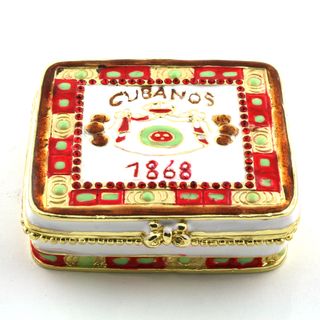Objet dart Havana Stogie Cigar Box Trinket Box