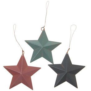 Tin Barn Star Ornaments Toys & Games