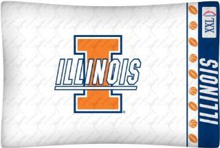 NCAA Illinois Fighting Illini Pillow Case Logo: Sports
