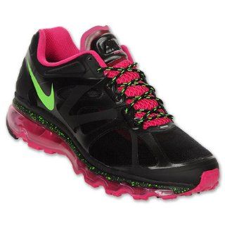 Max+ 2012 Womens Running Shoes, Black/Electric Green/Fireberry: Shoes