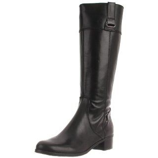  Bandolino Womens Coplie Riding Boot,Black Leather,6.5 M US Shoes