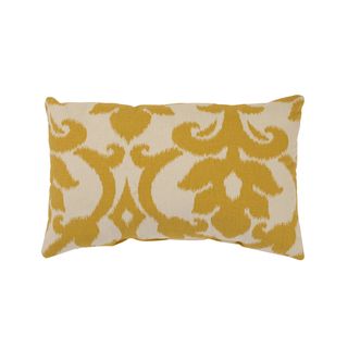Azzure Gold Rectangular Throw Pillow