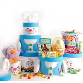 Happy Easter Bunny Treat Gift Tower