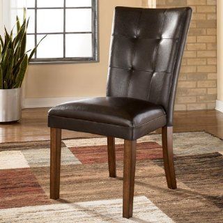Set of 2 LACEY Dining Side Chair in Brown finish and