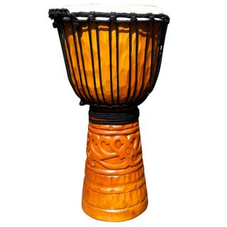 Deep carved 14 inch Djembe Drum