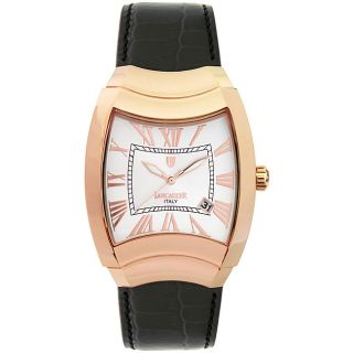 Lancaster Italy Mens Universo Tempo Rose Goldplated Case Watch