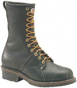 Carolina 905 10 in. Linesman Boot   MADE IN USA Black Size 7 D Shoes