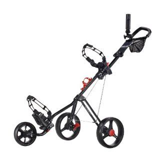 CaddyTek SuperLite Deluxe Golf Push Cart, Black