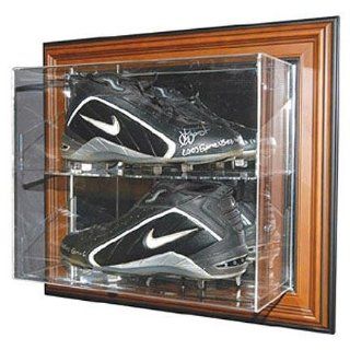 Case Up Double Baseball Cleat Display Case (Black): Sports