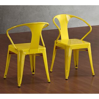 Tabouret Lemon Metal Stacking Chairs (Set of 4)