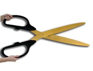 36 Black/Gold Ceremonial Ribbon Cutting Scissors for