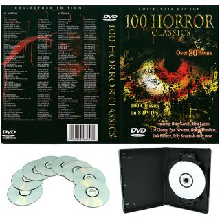 100 Horror Classics Lot of 8 Dvds Limited Edition