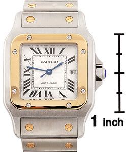 Cartier Santos Mens Two tone Watch