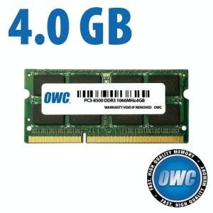 4.0GB PC 8500 DDR3 1066MHz SO DIMM 204 Pin SO DIMM Memory